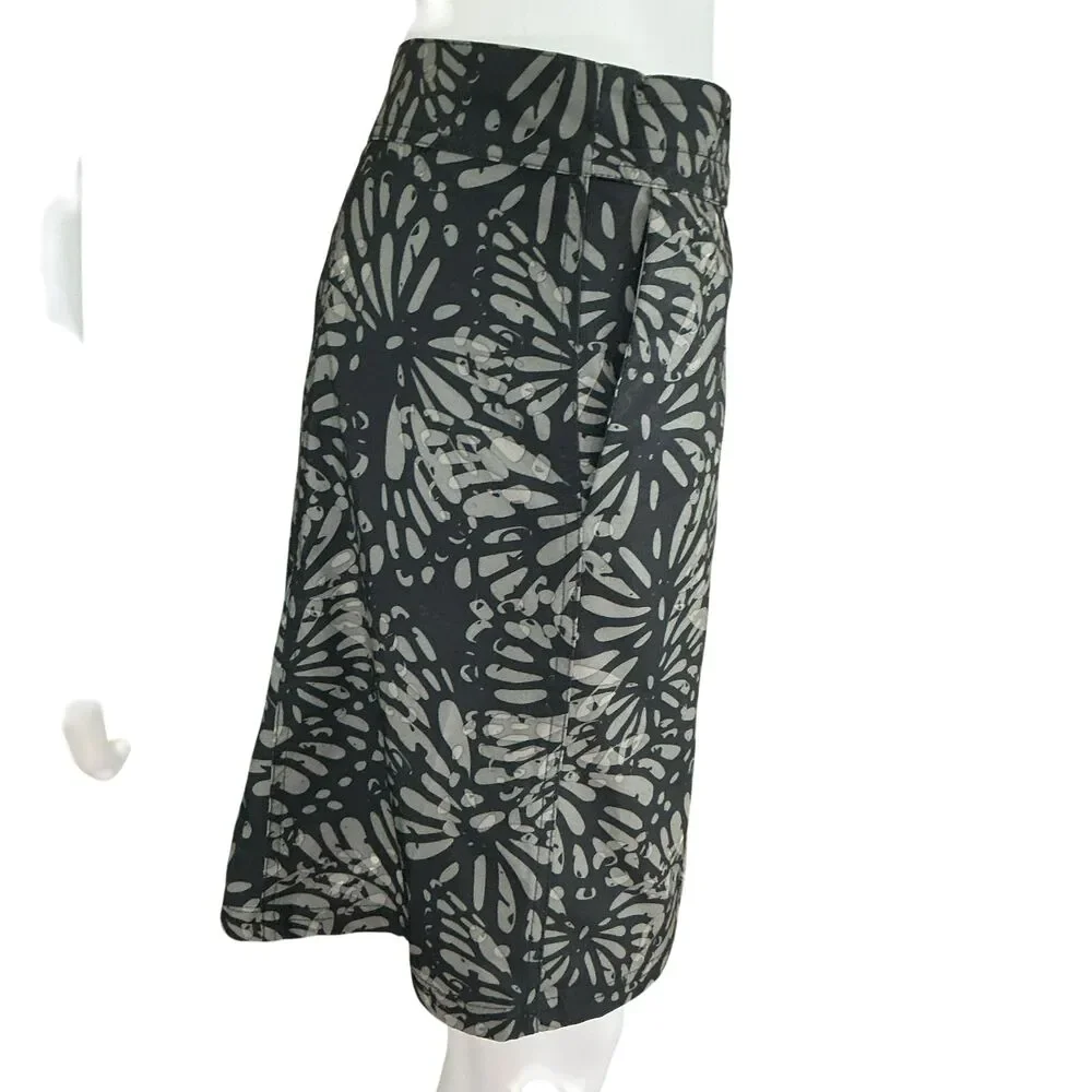 RipSkirt Hawaii Grey Wrap Skirt Size S Charcoal Shibori Length 2 Beach Tropical - Picture 7 of 14